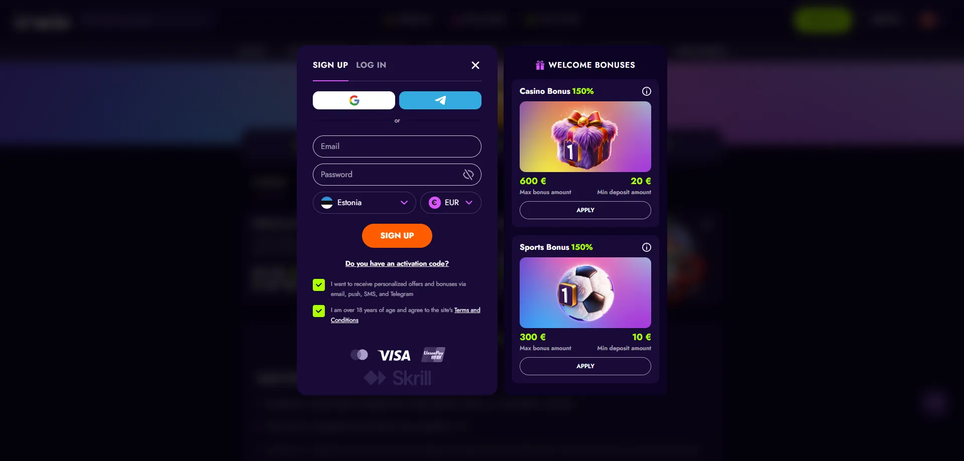 irwincasino-registr